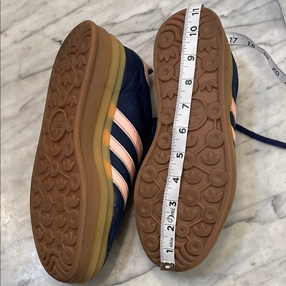 adidas Gazelle Bold Platform Sneakers - Navy Blue/Pink/Gum Sole size 9.5 - Picture 8 of 11